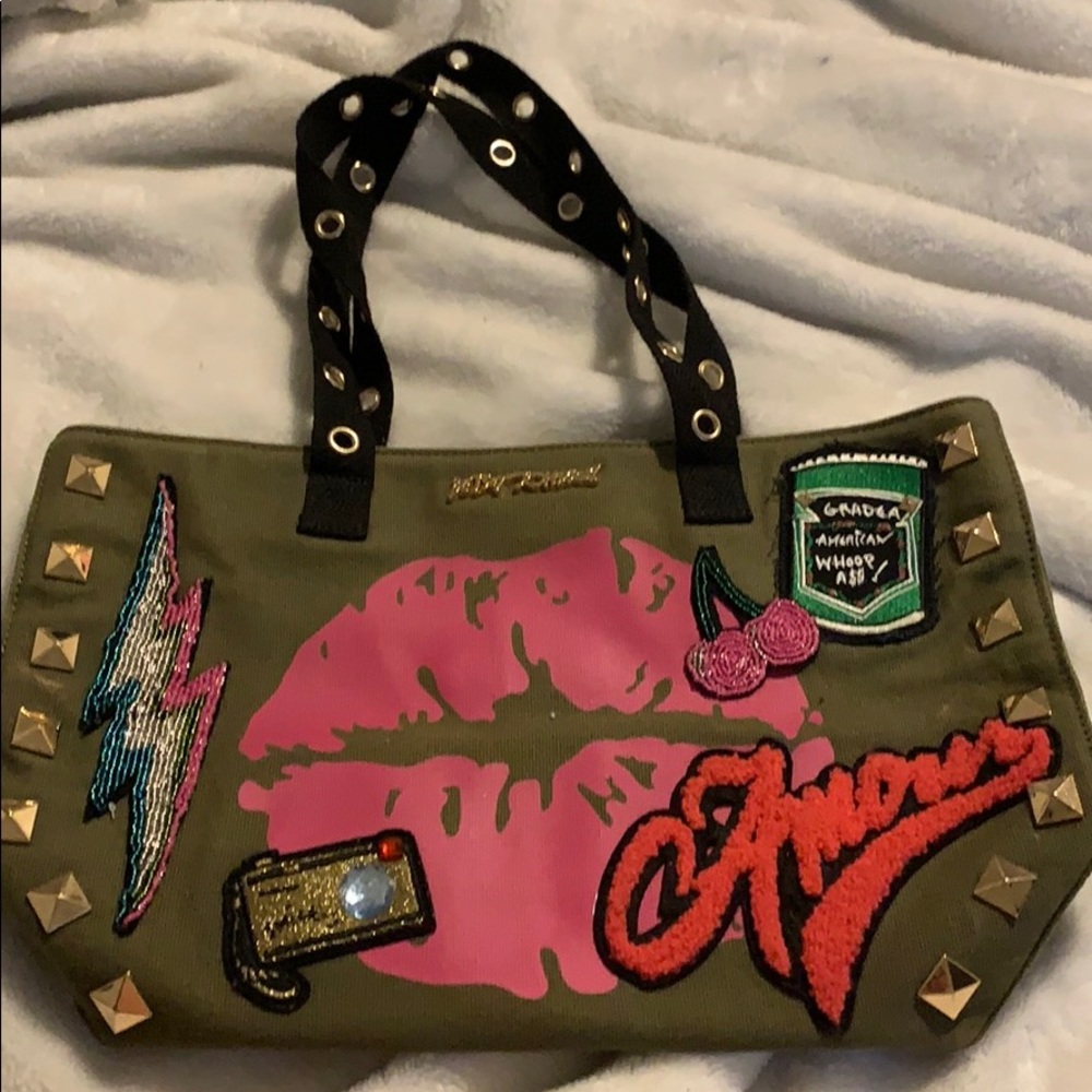 - Betsy Johnson patches bag